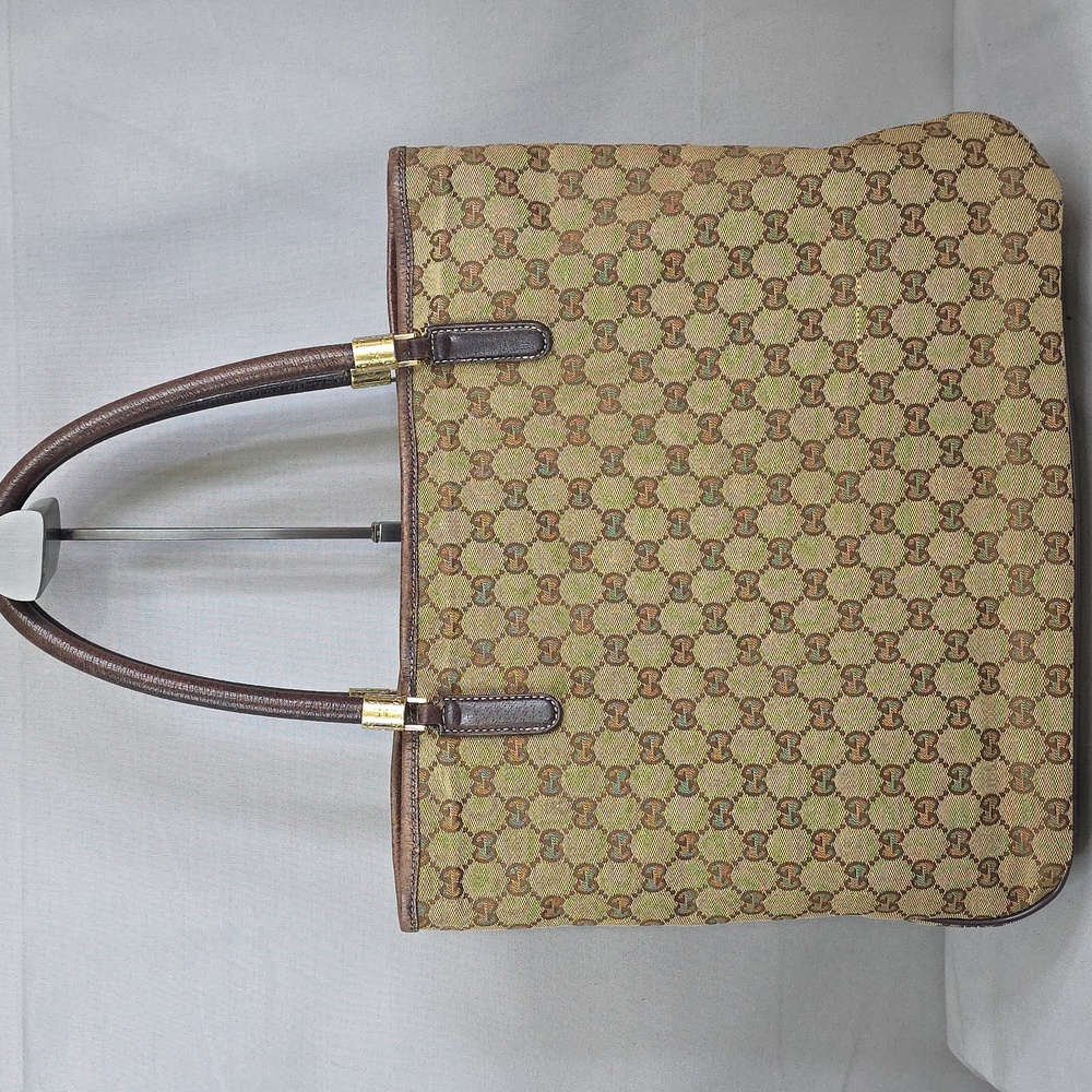 ✨️GUCCI GG Canvas Web Sherry Line Tote Bag - Picture 5 of 16
